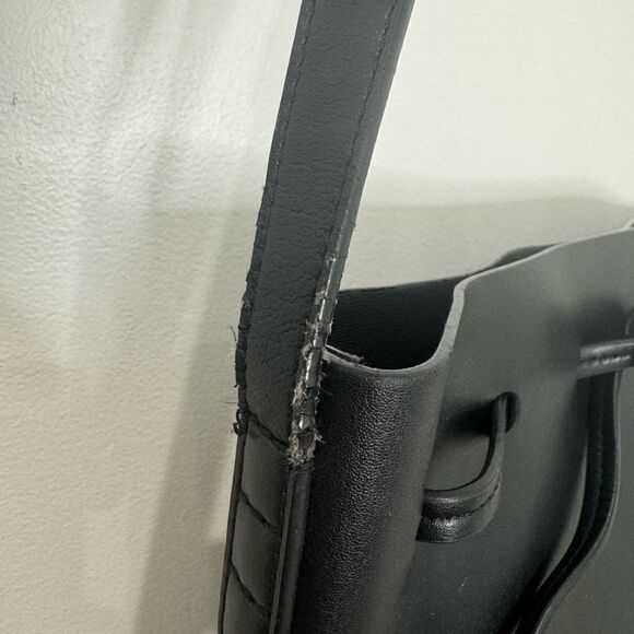 Mansur Gavriel Black Flamma mini bucket Bag - Picture 14 of 15